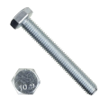 Болт шестигранный с полной мелкой резьбой DIN 961 класс прочности 10.9 оцинкованная сталь Болт шестигранный с полной мелкой резьбой DIN 961 класс прочности 10.9 оцинкованная сталь